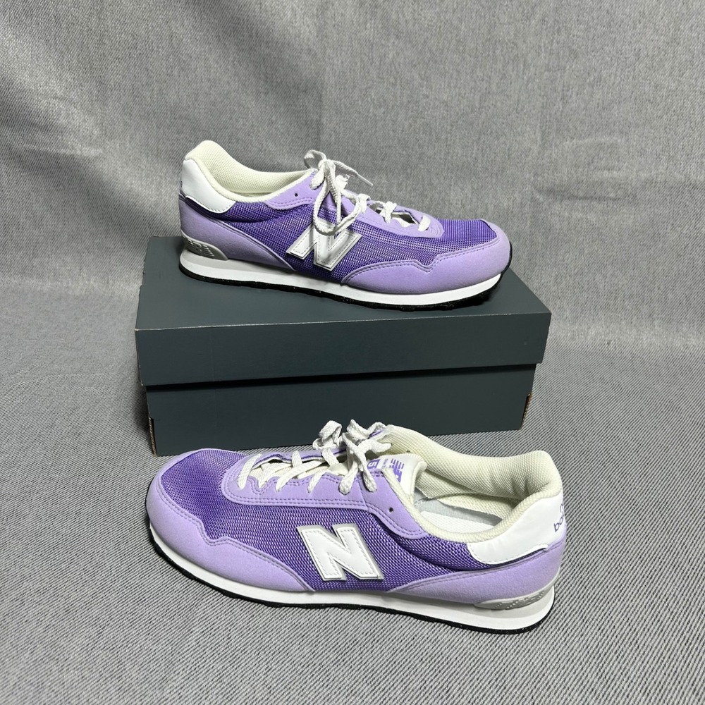New Balance 515 Sneakers Women Size 7 Purple Mesh Suede GC515BL Running Shoes